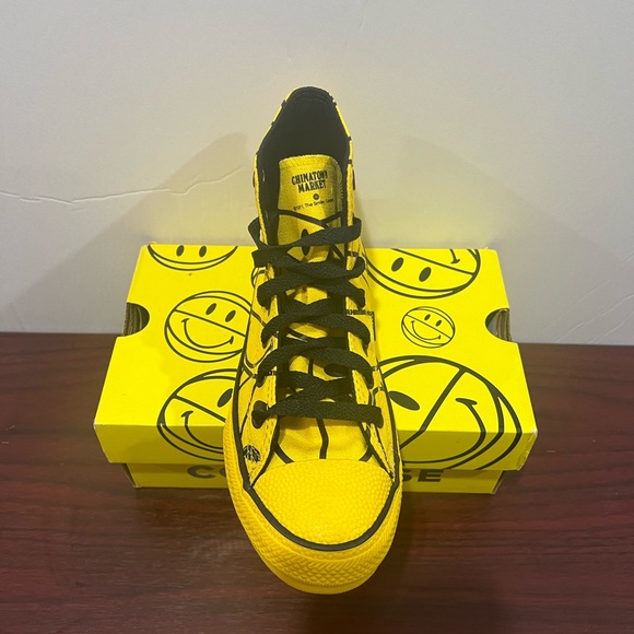 Converse x Chinatown Market, Chuck Taylor Allstar Hi, 371255C, Yellow & Black - Picture 4 of 13